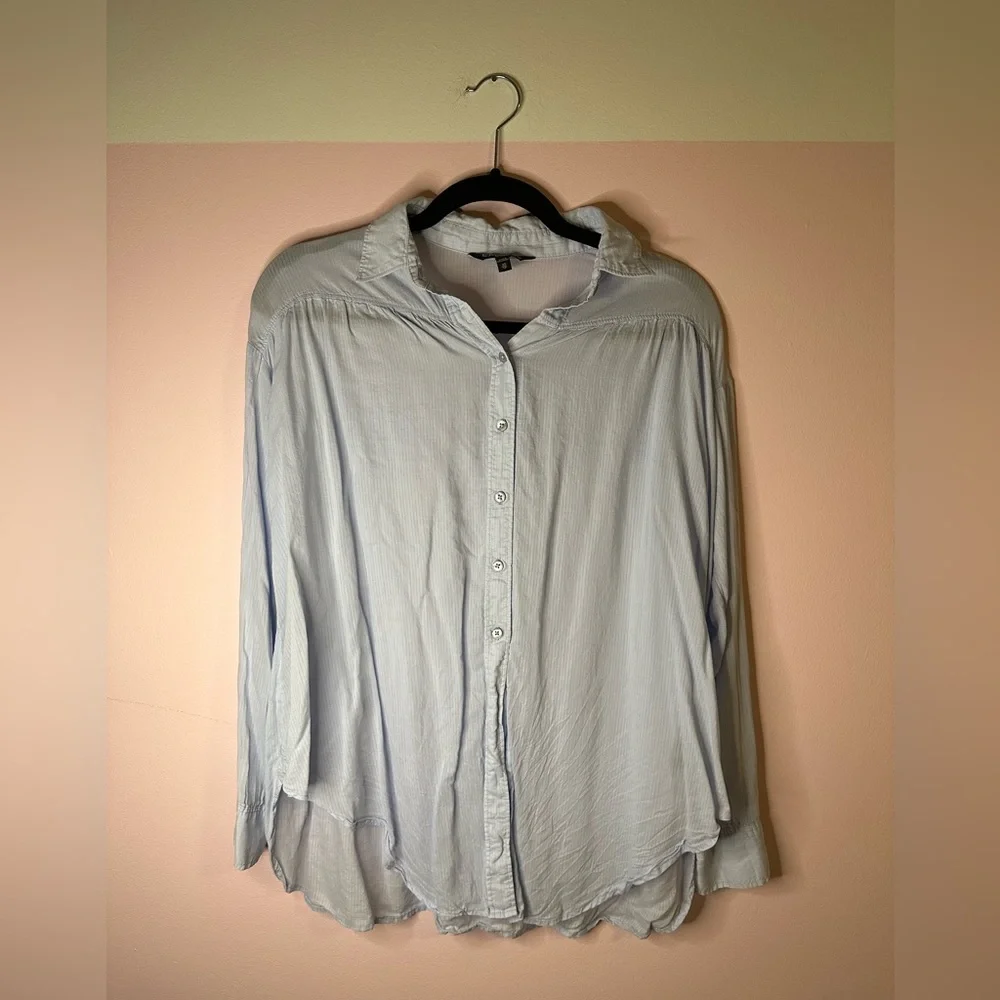 Express Blue Top Size X-Small - Picture 1 of 5